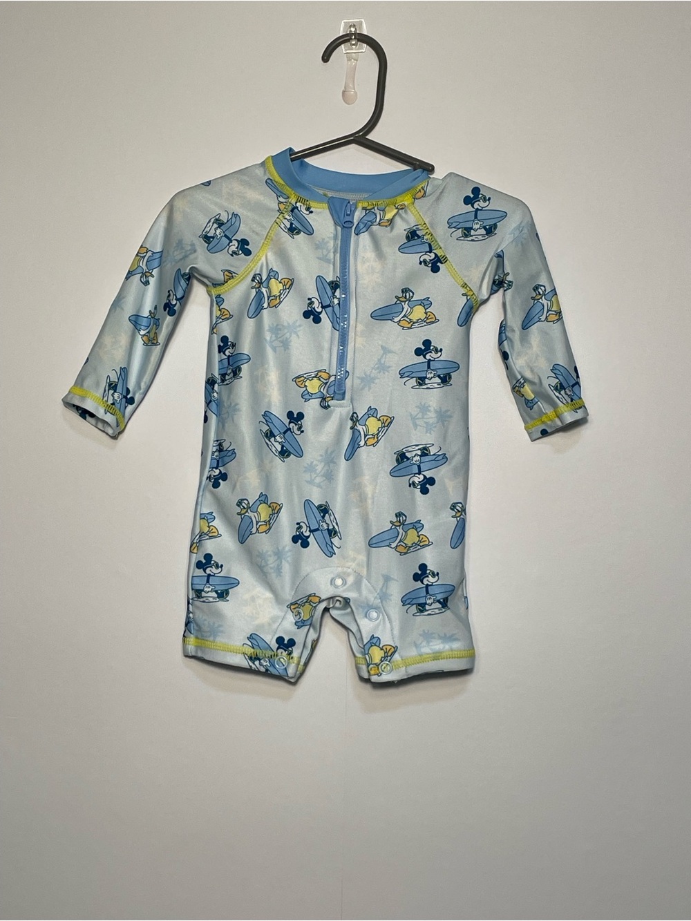 Disney Baby Light Blue and Yellow Infant Swimwear